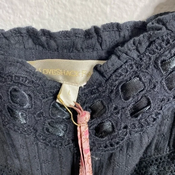 LoveShackFancy Sanaya Mini Dress black - Picture 7 of 11